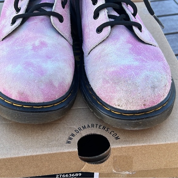 Dr Martens JUNIOR 1460 PASCAL TIE DYE LACE UP BOOTS - Picture 2 of 7